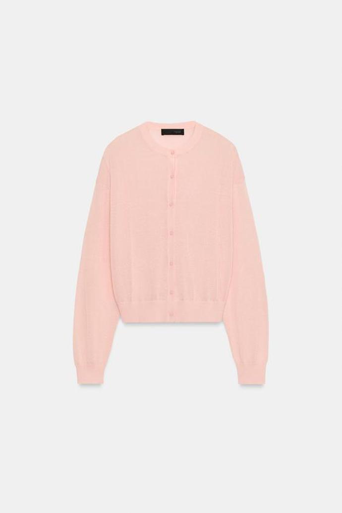 Kardigan z jemného úpletu, Zara, původně 699 Kč, online ve výprodeji  279 Kč