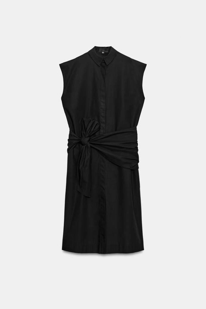Košilové šaty s páskem, Zara, 1199 Kč