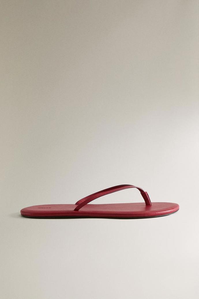 Minimalistické kožené žabky, Zara, 1499 Kč