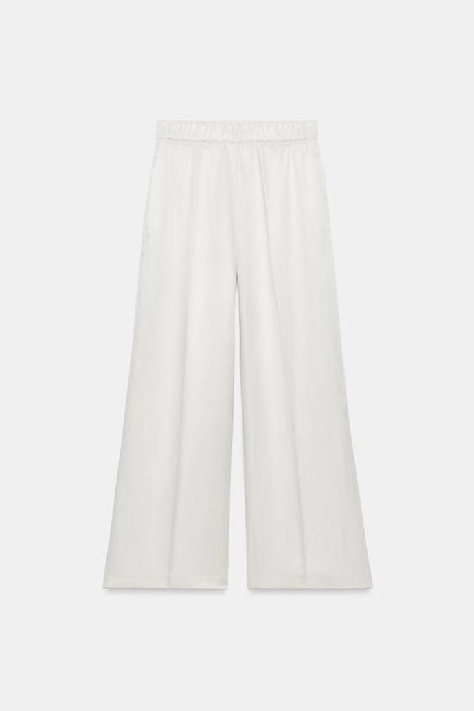 Splývavé kalhoty s širokými nohavicemi, Zara, 1199 Kč