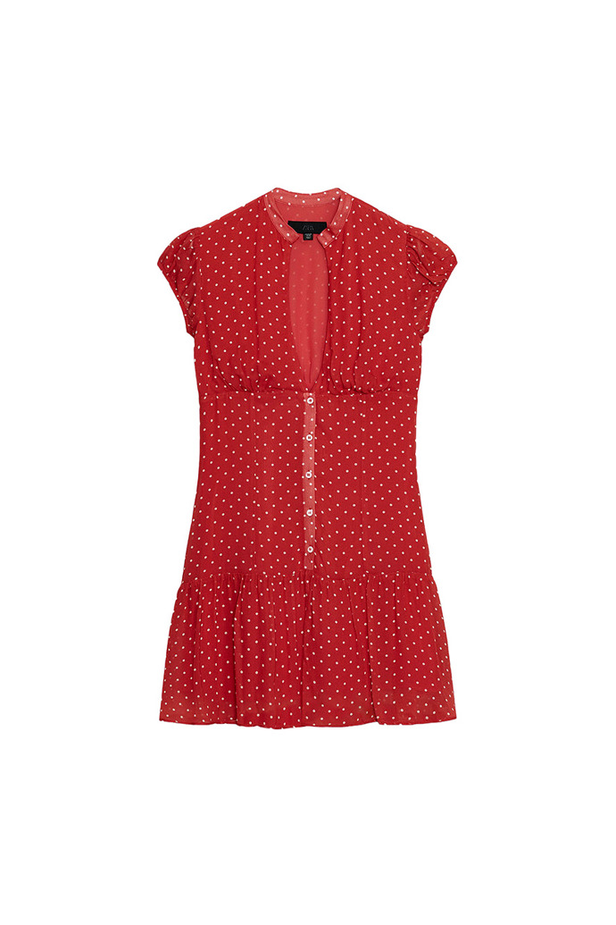 Minišaty s puntíky, Zara, 849 Kč
