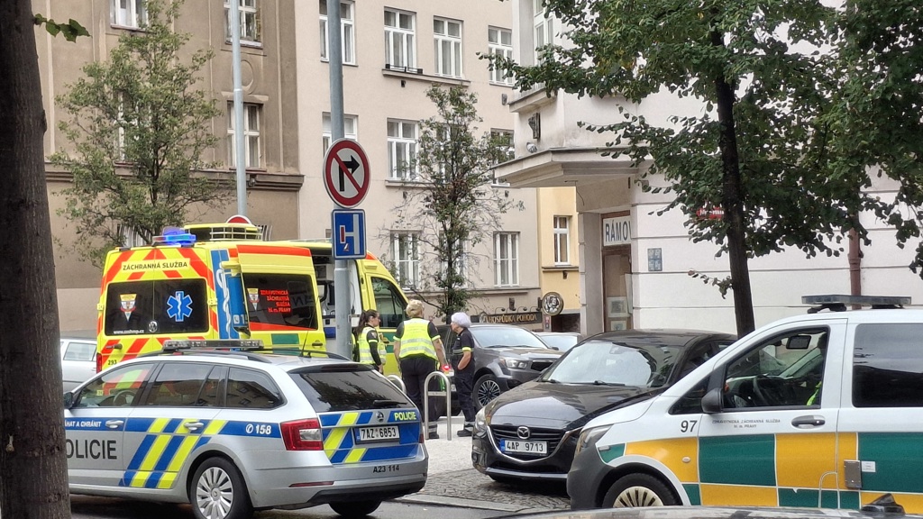 Zásah záchranných složek. 