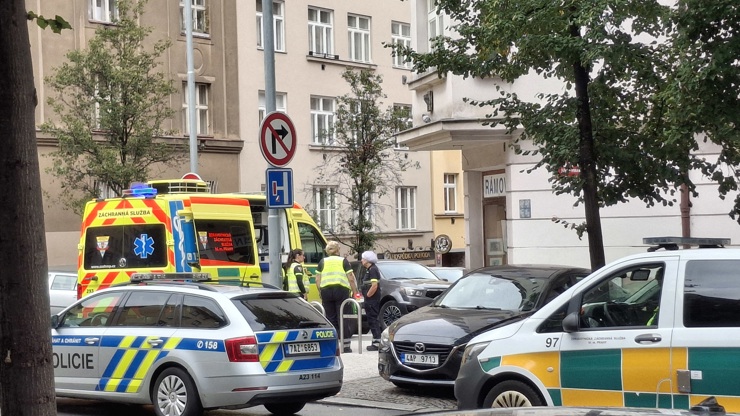 Zásah záchranných složek. 