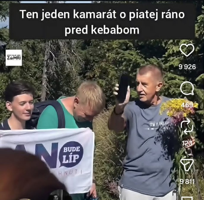 Lidé si na sítích střílí z výšlapu Andreje Babiše.
