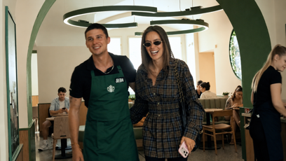 FOTO: Podívat se na Sebastiana přišla i jeho partnerka Andrea.