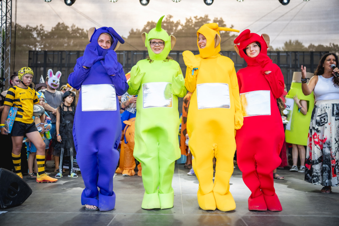Na jevišti se objevila také kompletní sestava Teletubbies. 