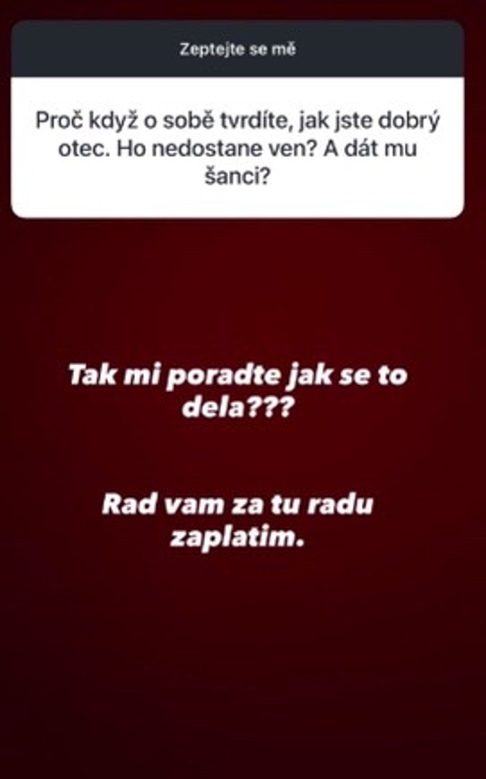 Leo Beránek starší reagoval na svém Instagramu.