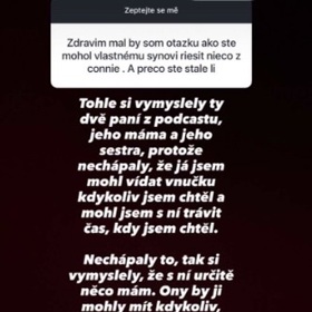 Leo Beránek starší reagoval na svém Instagramu.