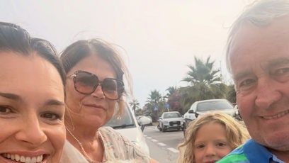 FOTO: Alena Šeredová s rodiči.
