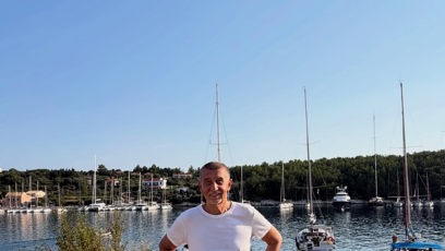 FOTO: Na dovolené byl na začátku srpna i Andrej Babiš.