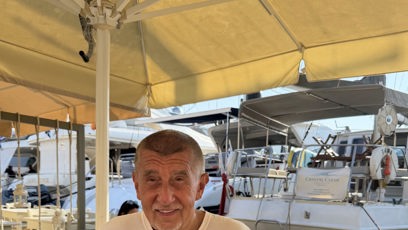 FOTO: Na dovolené byl na začátku srpna i Andrej Babiš.