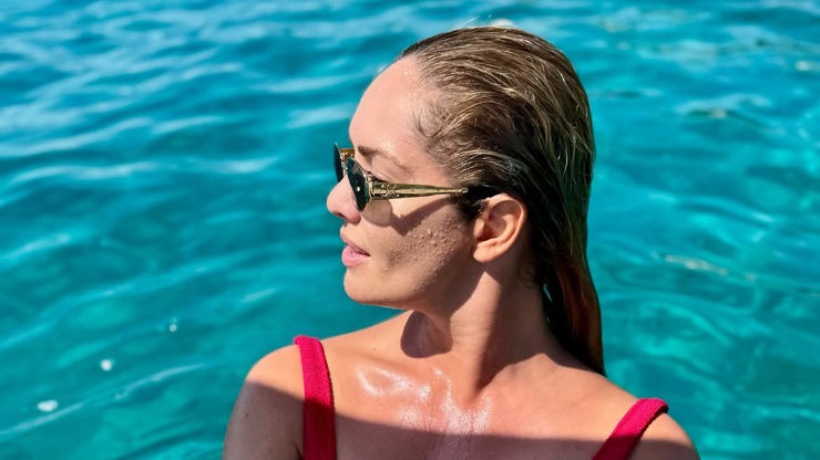 Taťána Kuchařová na svém Instagramu sdílela sérii fotek v plavkách.