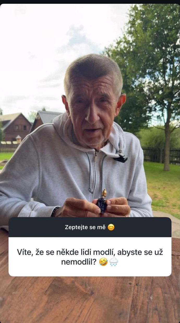  Andrej Babiš s Jezulátkem.