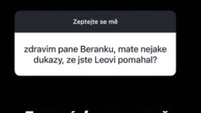 FOTO: Leo Beránek starší reagoval na svém Instagramu.