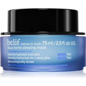 Hydratační noční pleťová maska Aqua Bomb Sleeping Mask bojuje proti suché a mdlé pleti 
