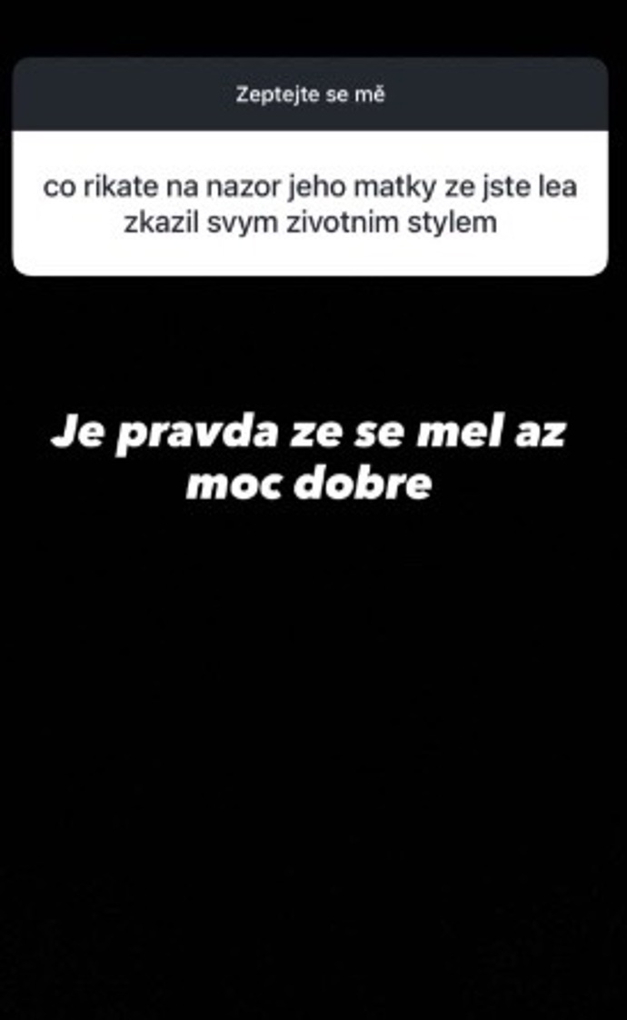 Leo Beránek starší reagoval na svém Instagramu.