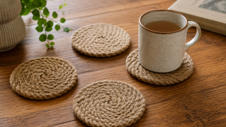 DIY: Vypadají jako z designového obchodu, přitom stojí pár korun. Podtácky z provazu vyrobíte za jedno odpoledne DIY: Vypadají jako z designového obchodu, přitom stojí pár korun. Podtácky z provazu vyrobíte za jedno odpoledne
