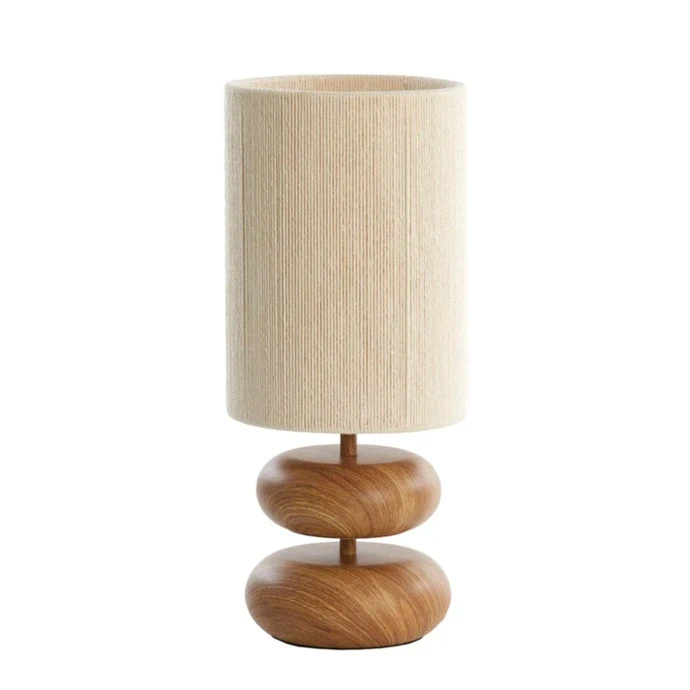 Stolní lampa Dřevěný podnos Japandi Přírodní Light & Living Danialo, 3 254 Kč, casalumio.com