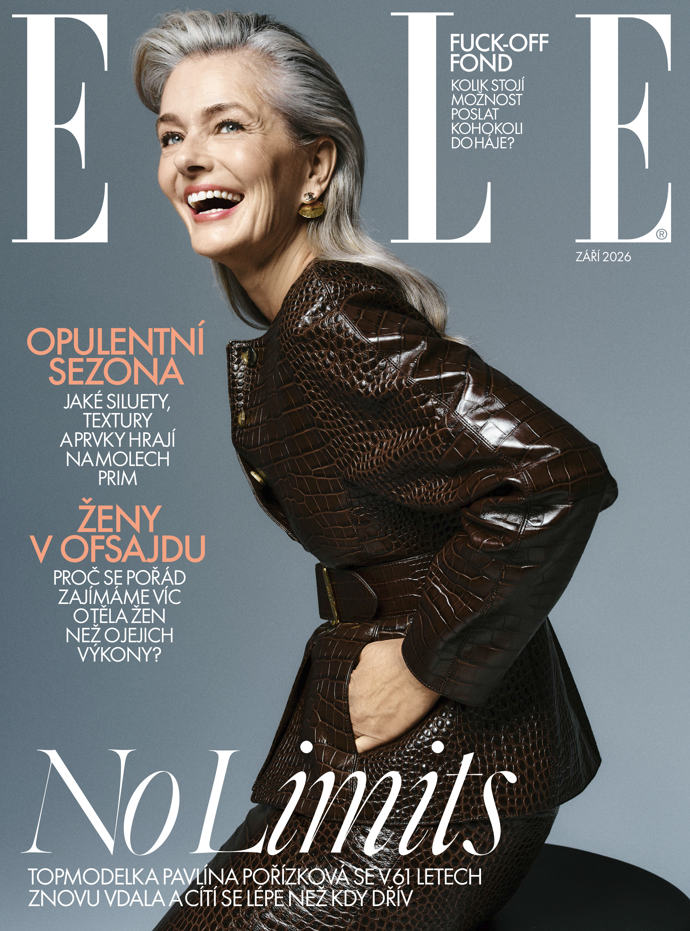 Pavlína Pořízková na obálce magazínu Elle.