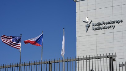 FOTO: Rádio Svobodná Evropa/Rádio Svoboda (RFE/RL) v Praze na Hagiboru.