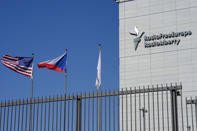 Rádio Svobodná Evropa/Rádio Svoboda (RFE/RL) v Praze na Hagiboru.
