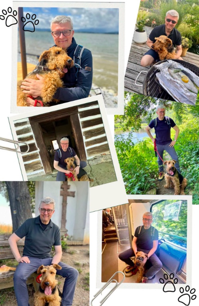 Karel Havlíček své Betyně věnoval celou koláž fotek.