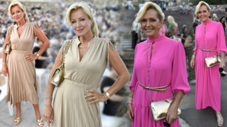 Která to sladila lépe? Helena Vondráčková i Kateřina Brožová přidaly k letním šatům zlaté doplňky