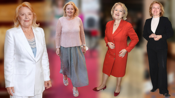 Inspirativní Magda Vášáryová: V 78 letech sází na vášnivou rudou, něžnou růžovou i šik kostýmky