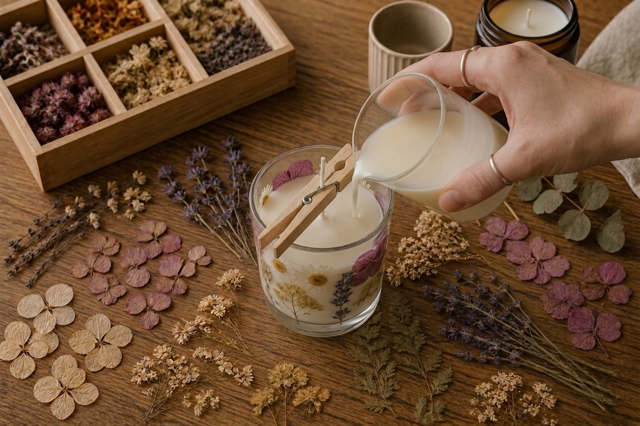 Voňavá DIY výroba: Botanická svíčka, která vám doma uchová léto, i když už za okny bude řádit sníh a mráz