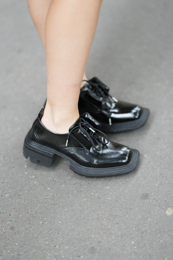 Androgynní derby boty Androgynní derby boty