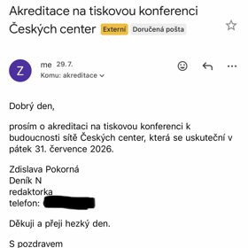 Zdislava Pokorná ukázala jak s ní ministerstvo jedná.
