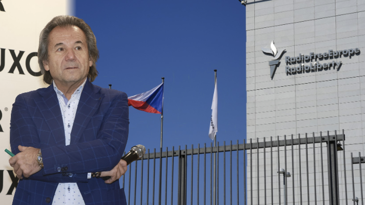 Andor Šándor o riziku útoku na Rádio Svobodná Evropa/Rádio Svoboda (RFE/RL) v Praze na Hagiboru.