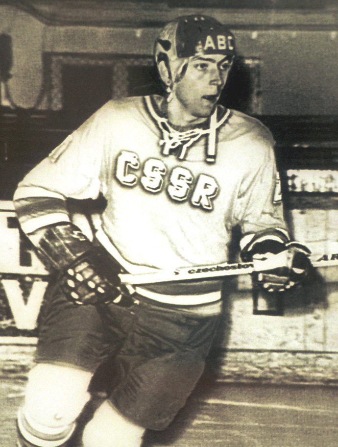 Ivan Hlinka coby aktivní hokejista.