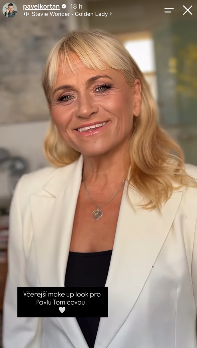Pavla Tomicová omládla díky krásnému make-upu.