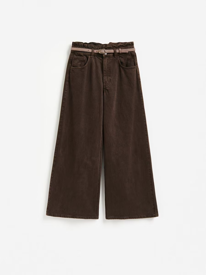 Džíny wide leg s opaskem, Reserved, 899 Kč