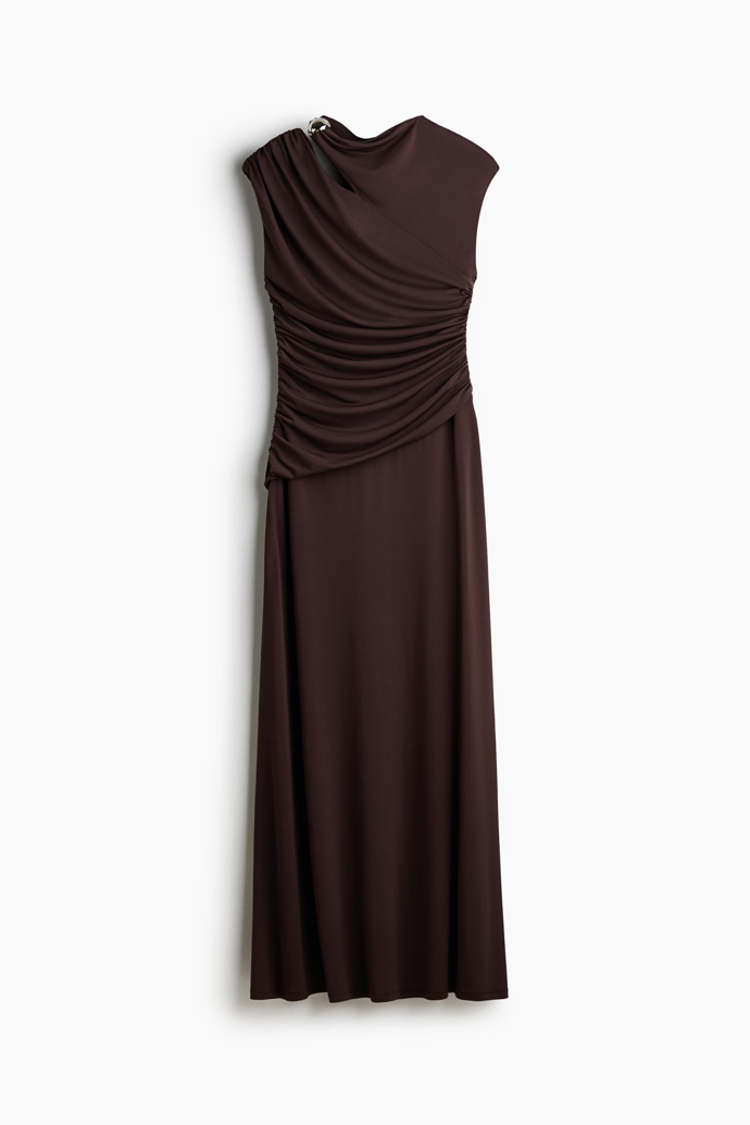 Řasené šaty s průstřihem, H&M, 629 Kč