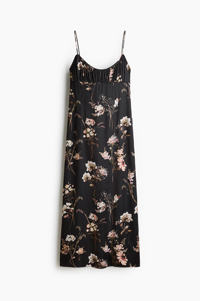 Šaty na ramínka s potiskem, H&M, 749 Kč