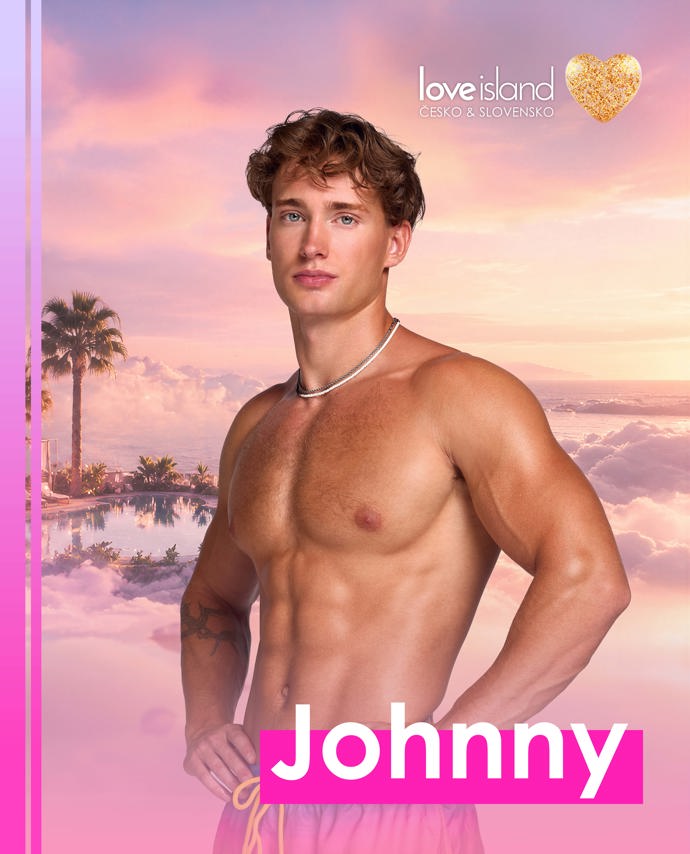 Johnny je model a vicemistr České republiky v kulturistice, který chce v Love Islandu poznat spřízněnou duši.
