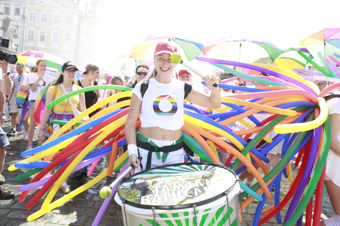 Desítky tisíc účastníků dorazily na festival Prague Pride. 