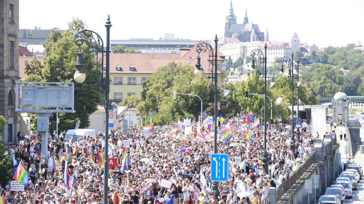 Desítky tisíc účastníků dorazily na festival Prague Pride.