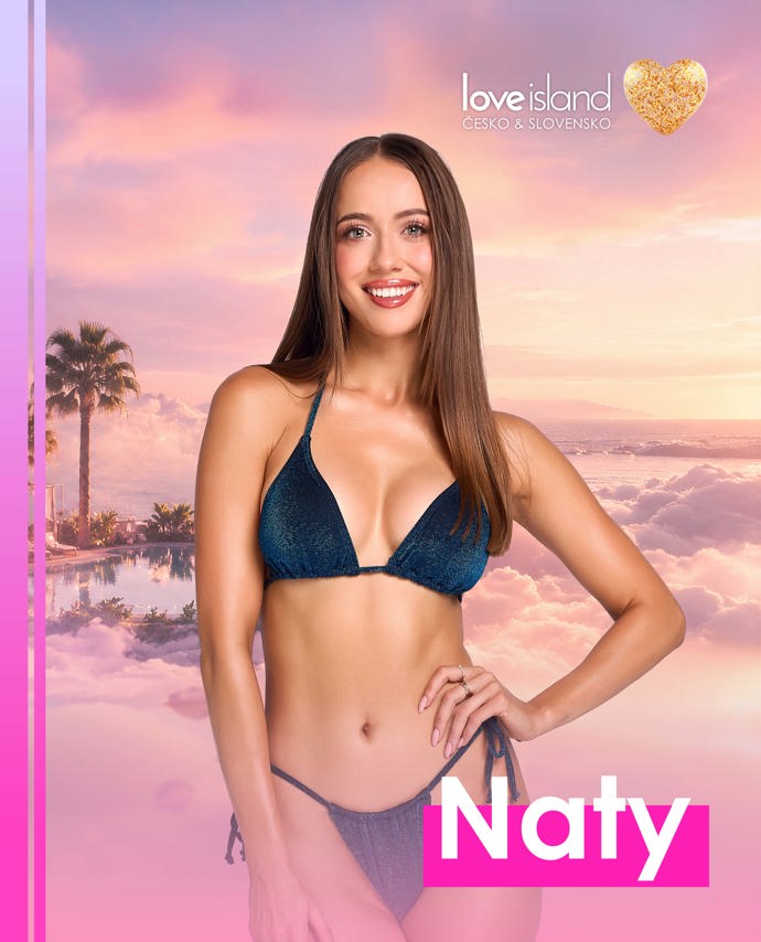 Naty mohou diváci znát už ze slovenské Farmy, nyní chce štěstí zkusit také v Love Islandu.
