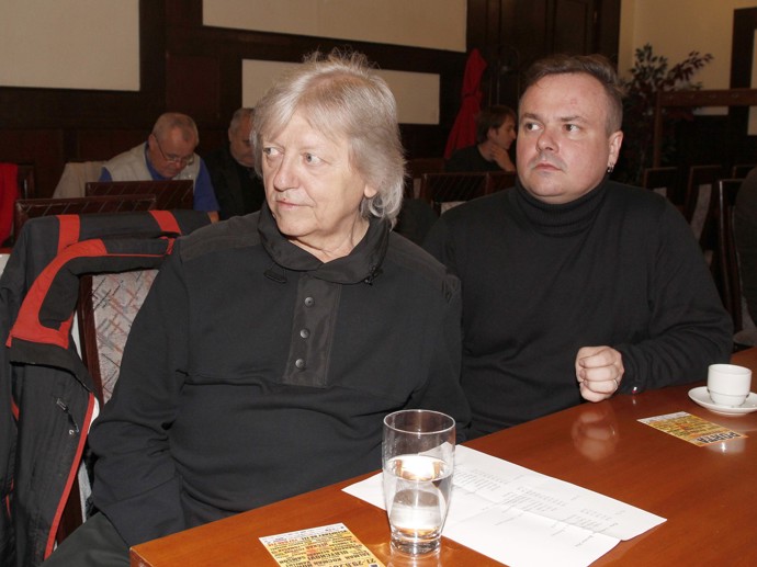 Václav Neckář se synem (foto z roku 2014).
