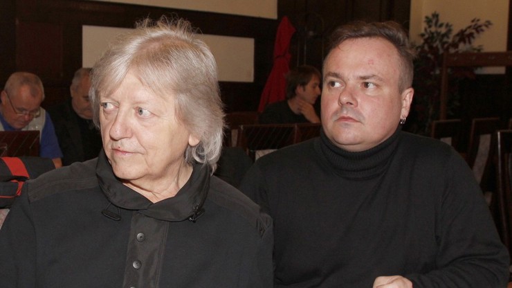 Václav Neckář se synem (foto z roku 2014)