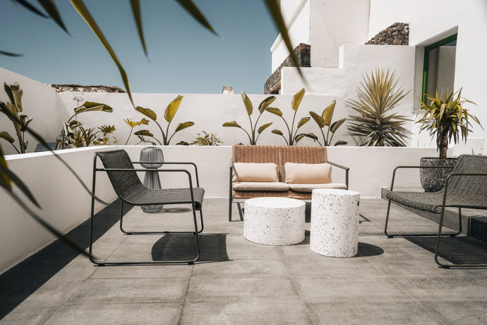 Na Lanzarote otočili dispozici naruby. Apartmán se díky tomu konečně otevřel terase i vulkanické krajině