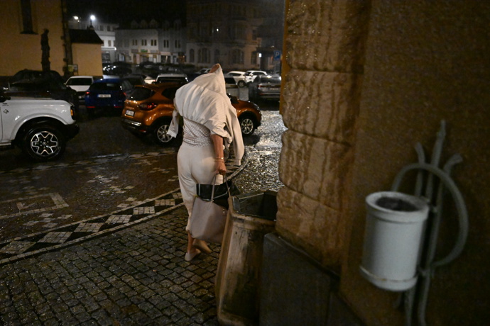 Jitka Kocurová utíkala skrz déšť.
