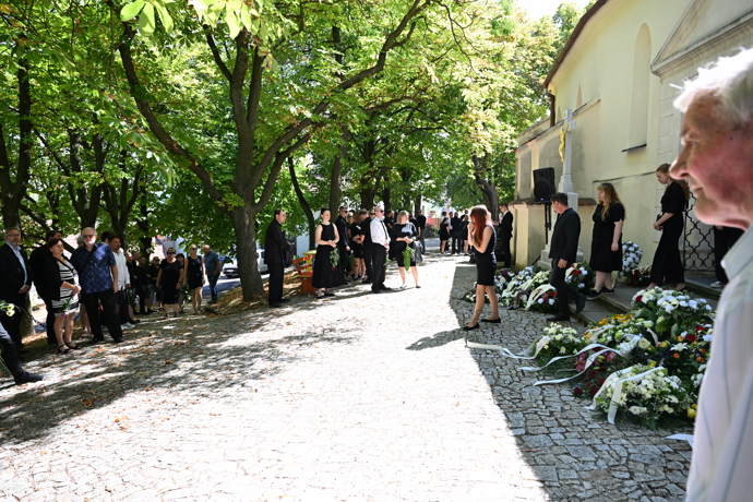 Poslední rozloučení s Markem Vybíralem.