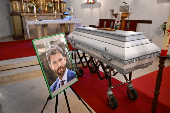 Poslední rozloučení s Markem Vybíralem.