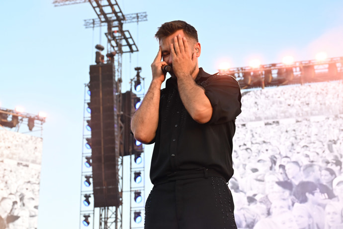 Koncert Marka Ztraceného na Letné.