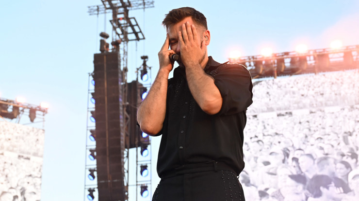 Koncert Marka Ztraceného na Letné.