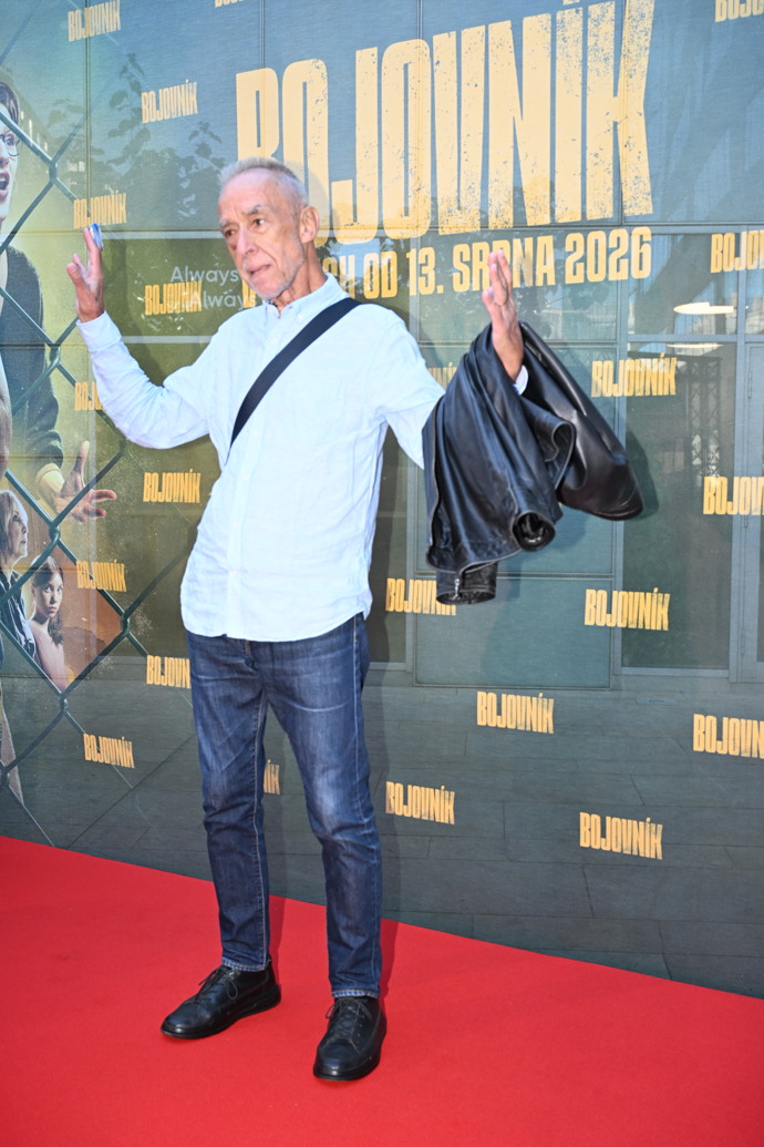 Pavel Rímský na premiéře Bojovníka.